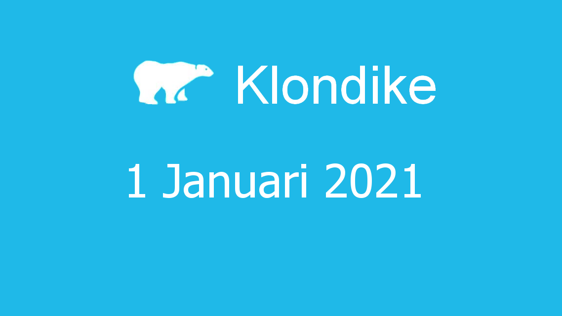 Microsoft solitaire collection - klondike - 01 januari 2021