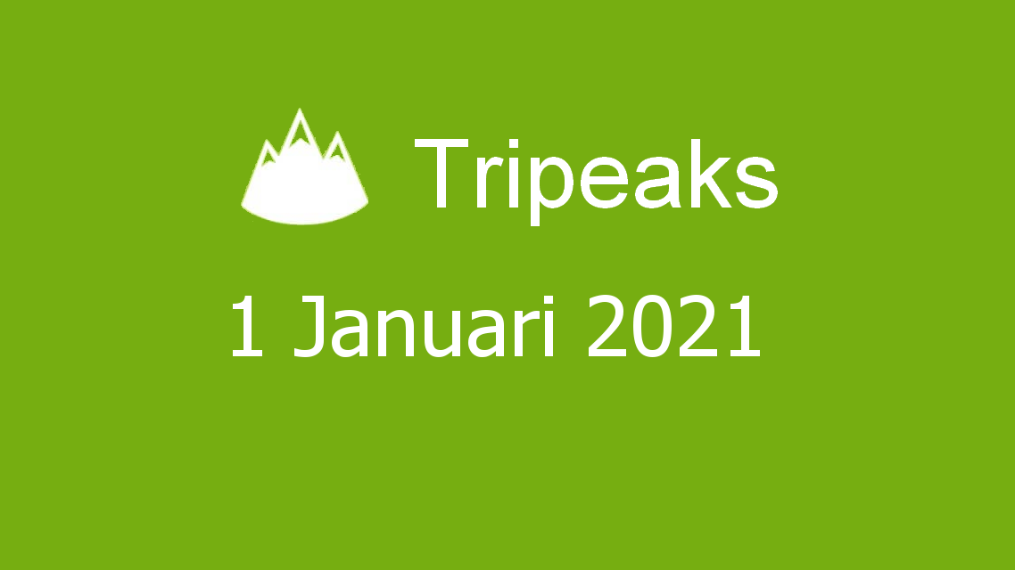 Microsoft solitaire collection - tripeaks - 01 januari 2021