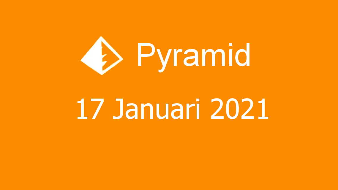 Microsoft solitaire collection - pyramid - 17 januari 2021