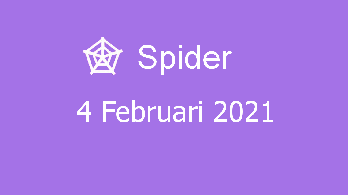 Microsoft solitaire collection - spider - 04 februari 2021
