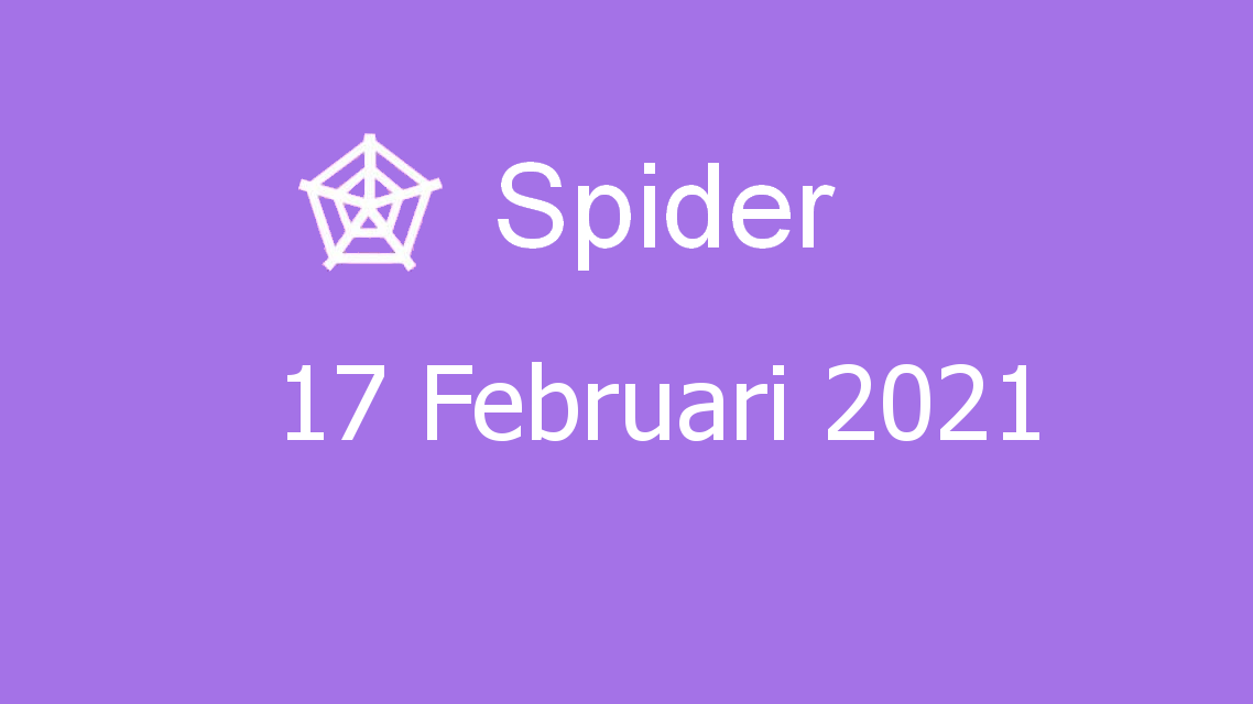 Microsoft solitaire collection - spider - 17 februari 2021