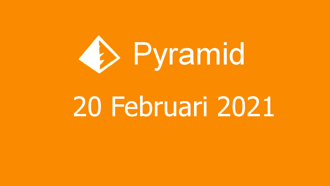 Microsoft solitaire collection - pyramid - 20 februari 2021