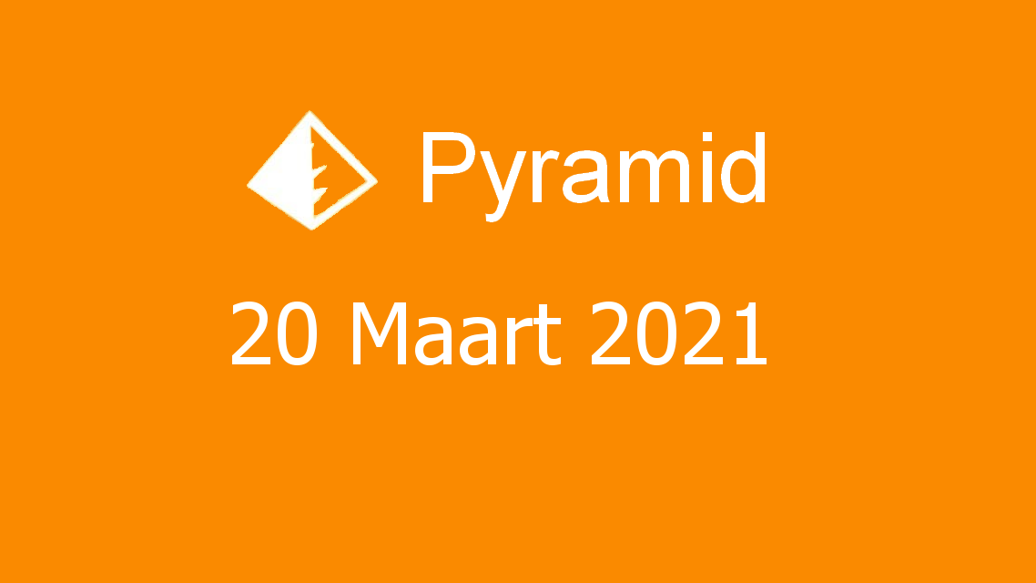 Microsoft solitaire collection - pyramid - 20 maart 2021