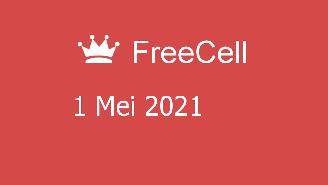 Microsoft solitaire collection - freecell - 01 mei 2021