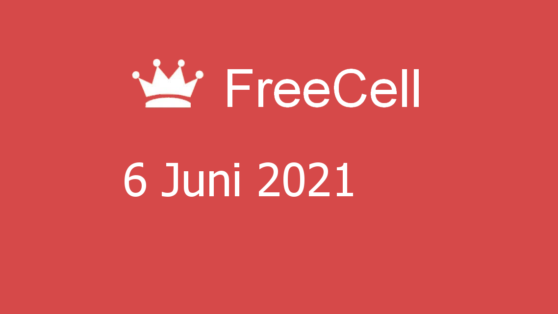 Microsoft solitaire collection - freecell - 06 juni 2021
