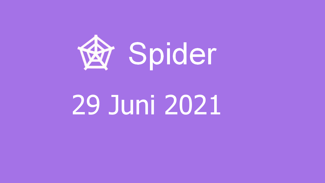 Microsoft solitaire collection - spider - 29 juni 2021