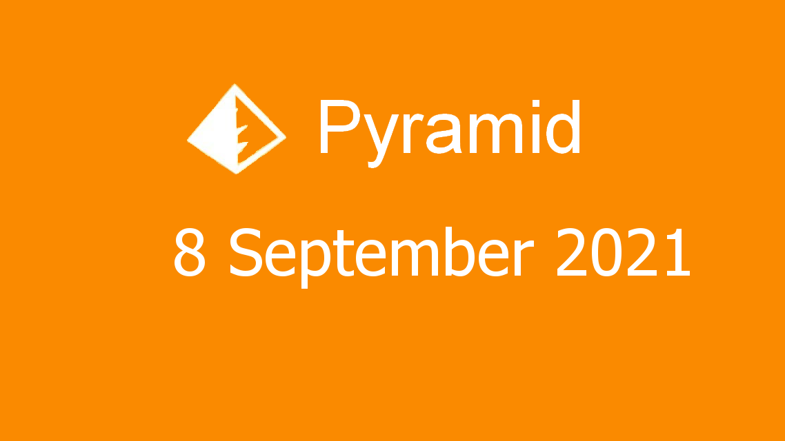 Microsoft solitaire collection - pyramid - 08 september 2021