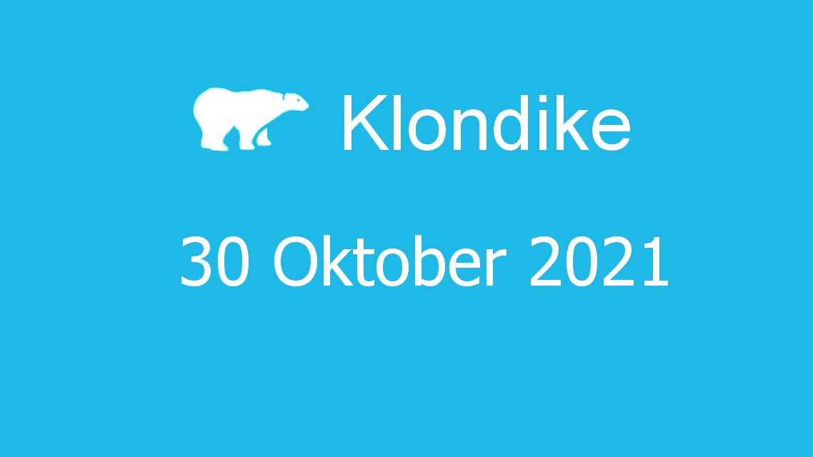 Microsoft solitaire collection - klondike - 30 oktober 2021