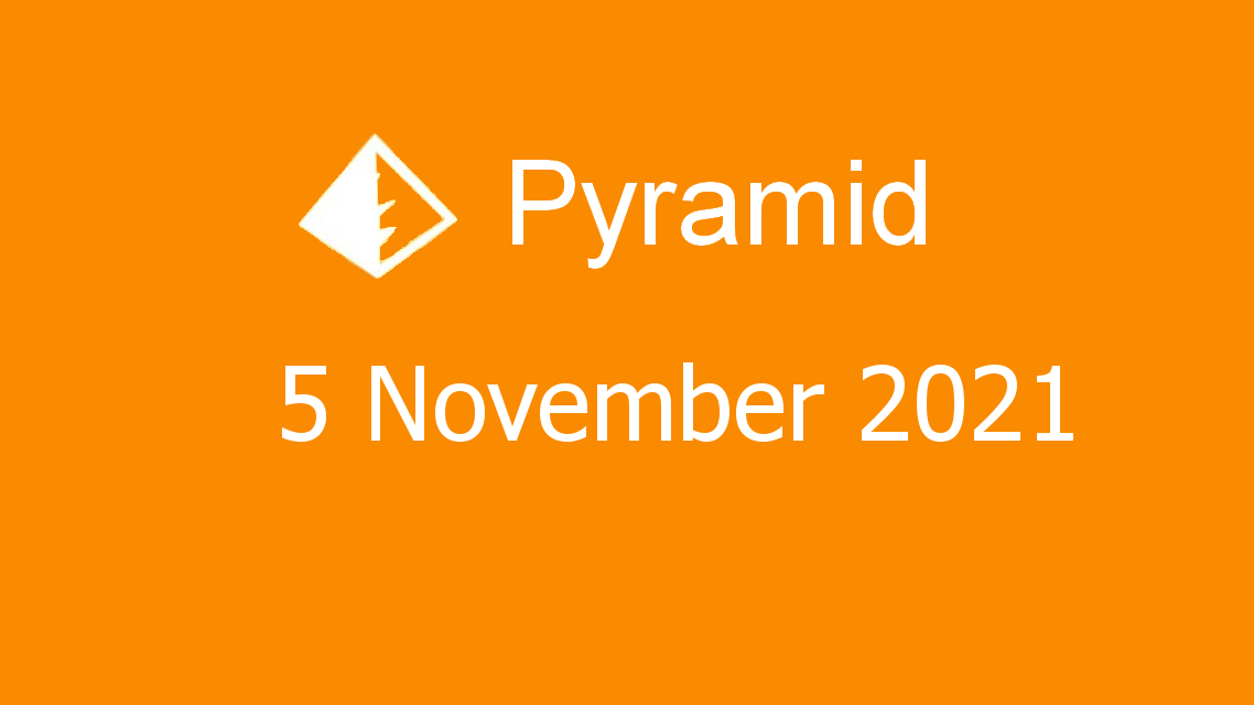 Microsoft solitaire collection - pyramid - 05 november 2021