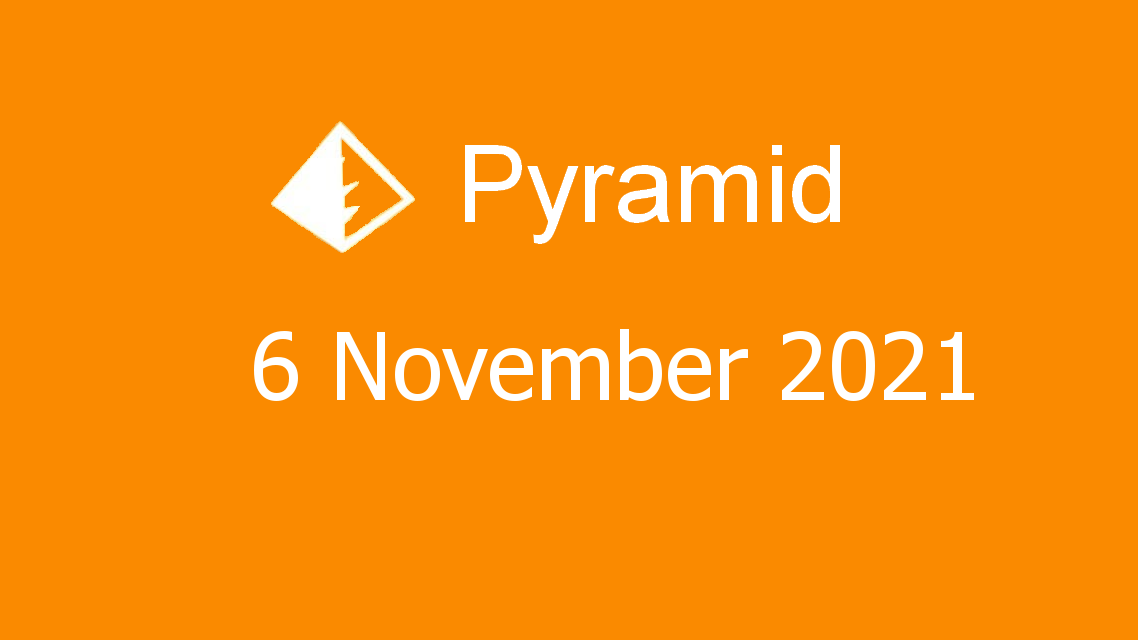 Microsoft solitaire collection - pyramid - 06 november 2021
