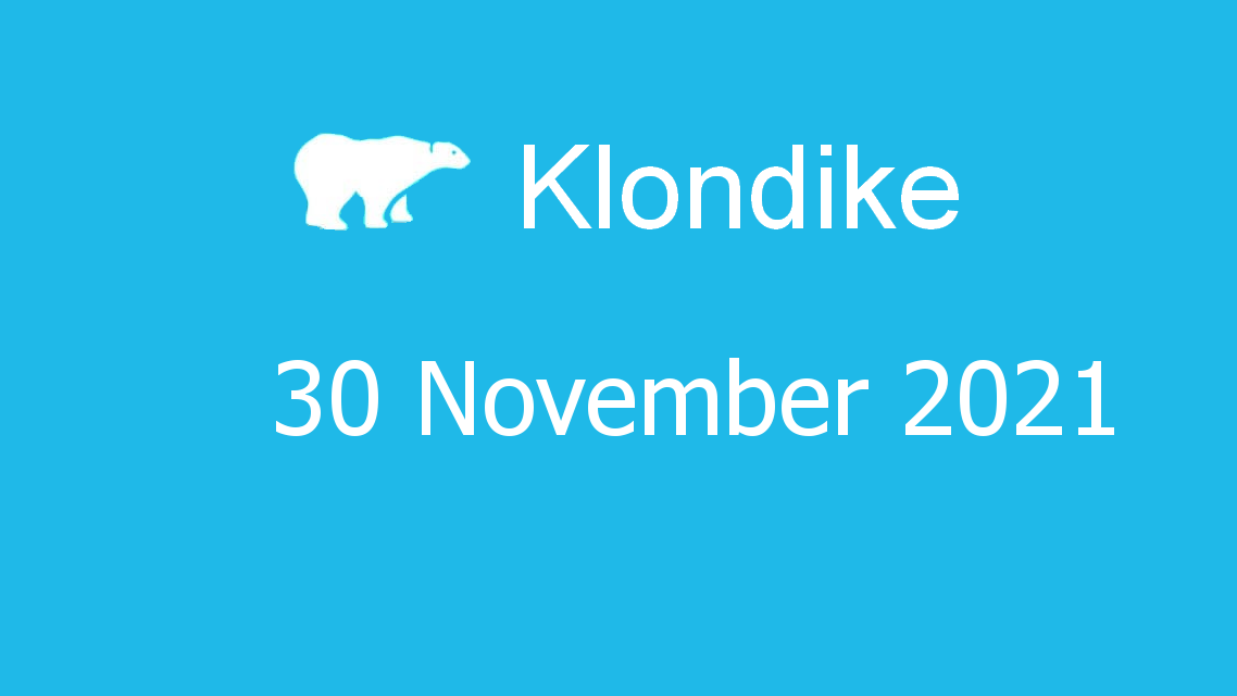 Microsoft solitaire collection - klondike - 30 november 2021