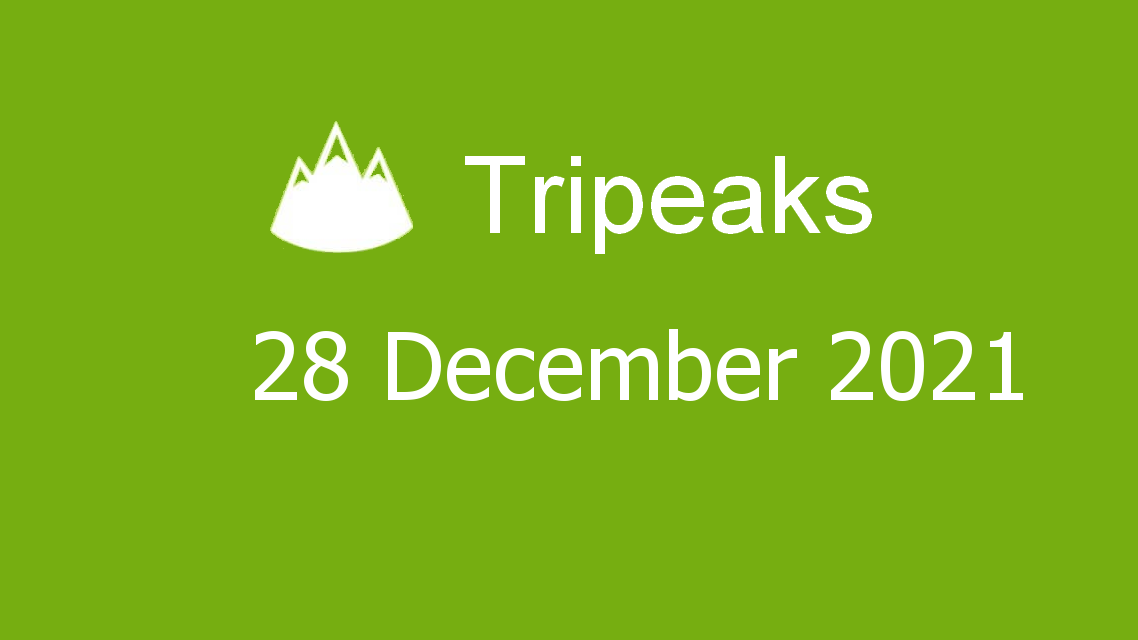 Microsoft solitaire collection - tripeaks - 28 december 2021