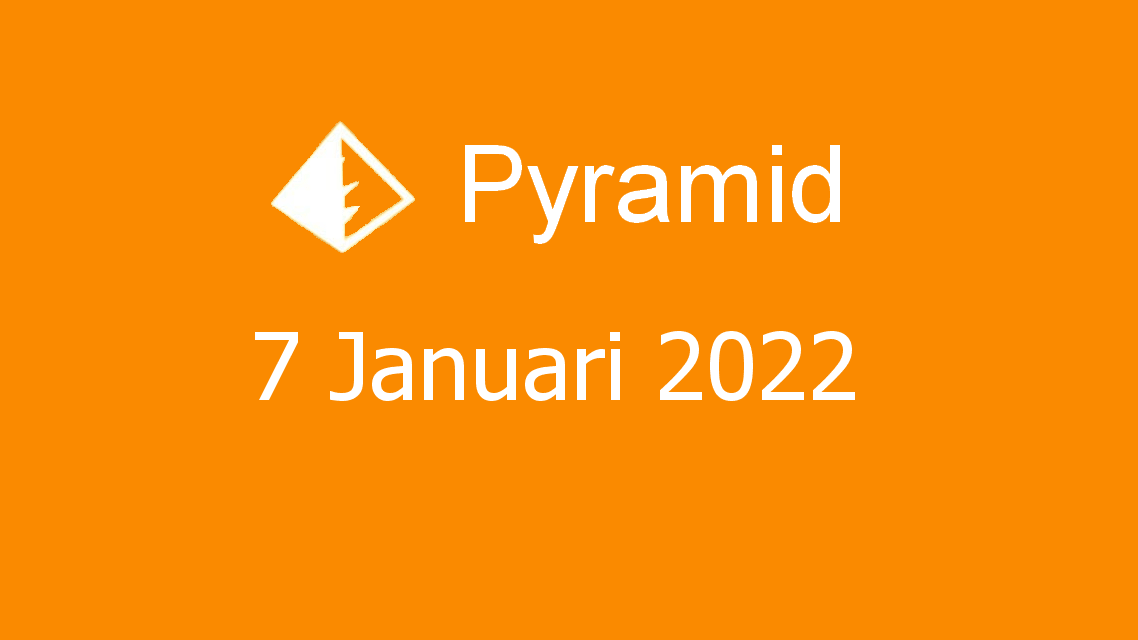 Microsoft solitaire collection - pyramid - 07 januari 2022