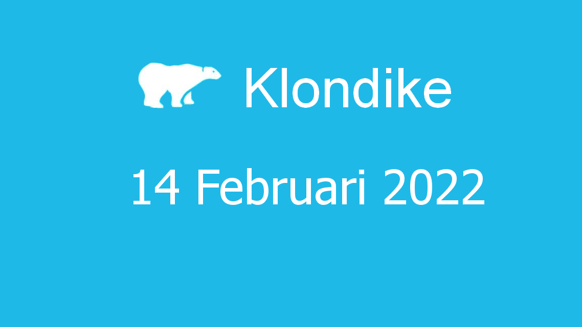 Microsoft solitaire collection - klondike - 14 februari 2022