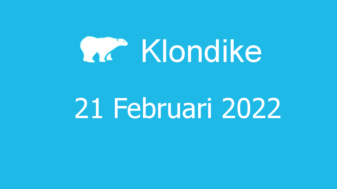 Microsoft solitaire collection - klondike - 21 februari 2022