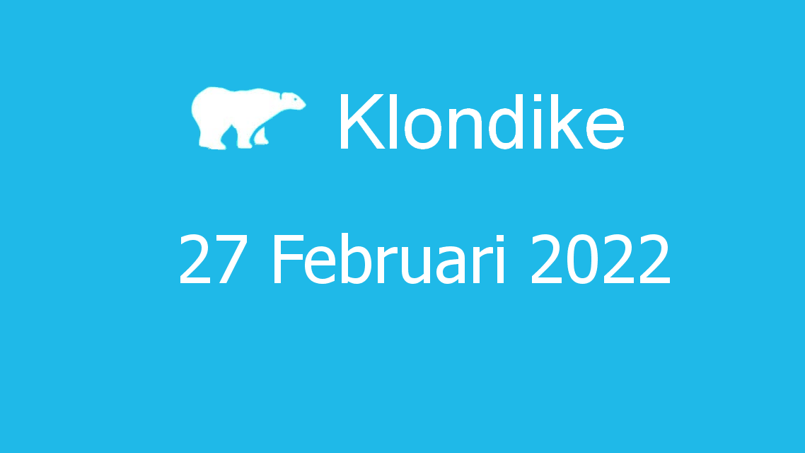 Microsoft solitaire collection - klondike - 27 februari 2022