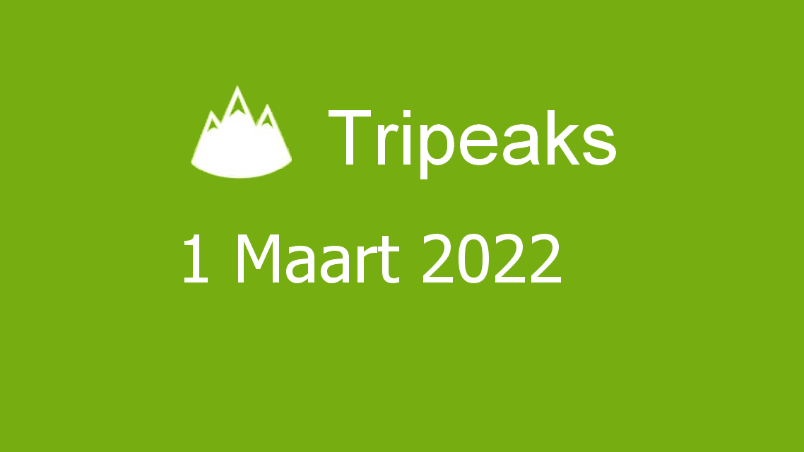 Microsoft solitaire collection - tripeaks - 01 maart 2022