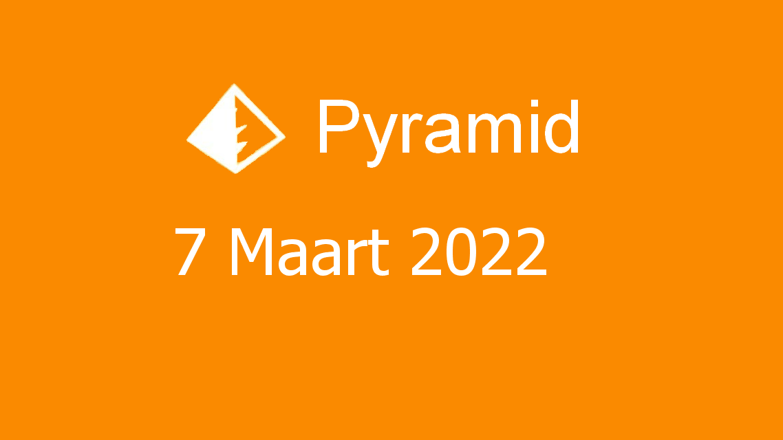 Microsoft solitaire collection - pyramid - 07 maart 2022