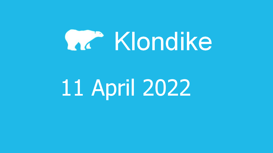Microsoft solitaire collection - klondike - 11 april 2022