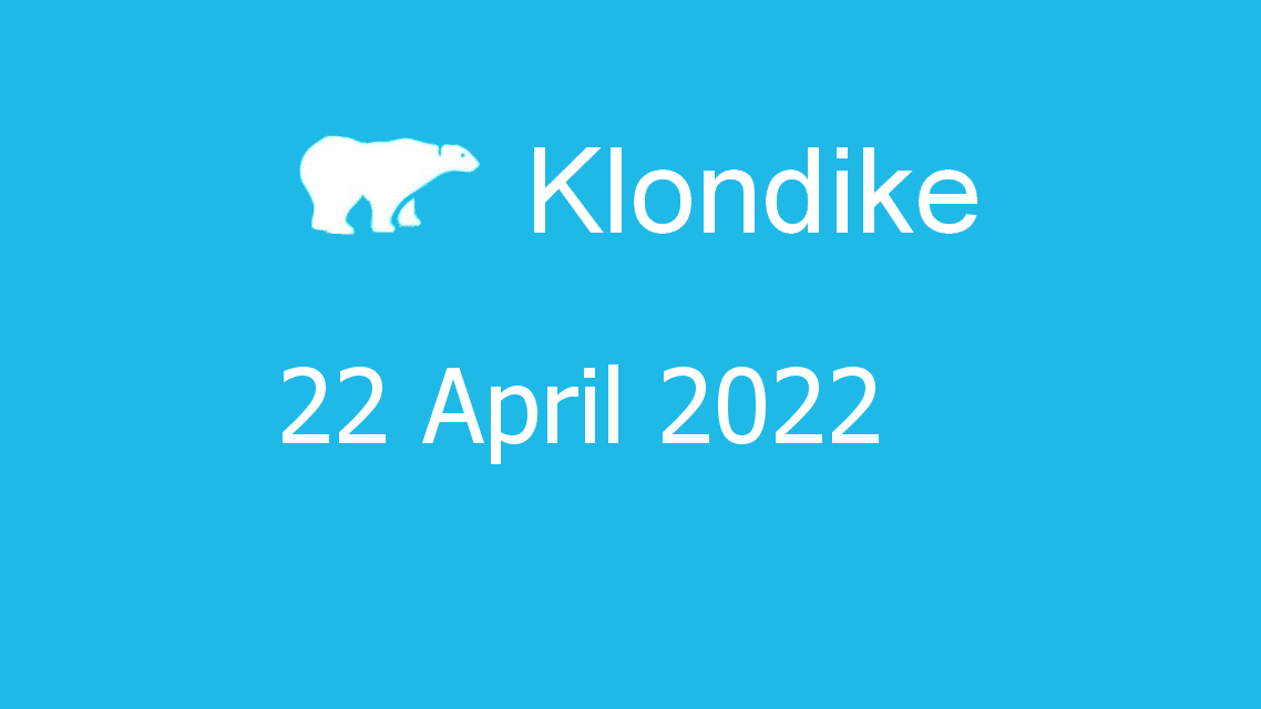 Microsoft solitaire collection - klondike - 22 april 2022