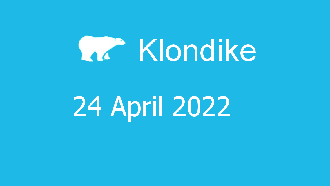 Microsoft solitaire collection - klondike - 24 april 2022