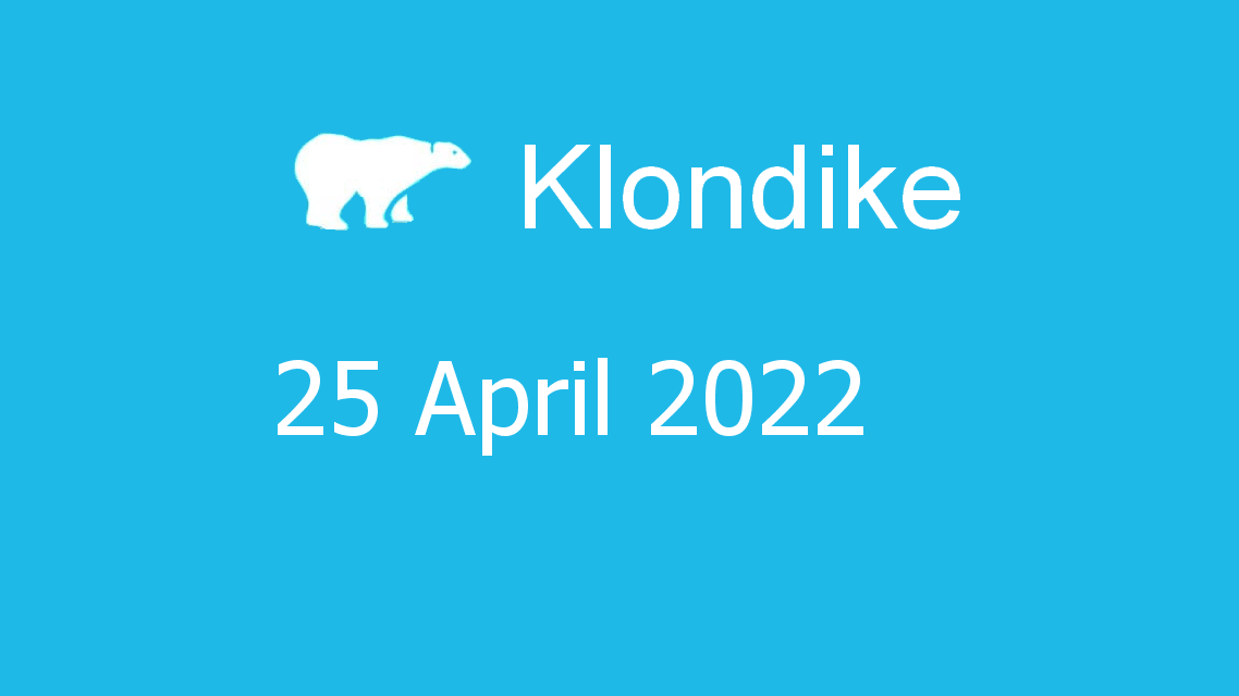 Microsoft solitaire collection - klondike - 25 april 2022