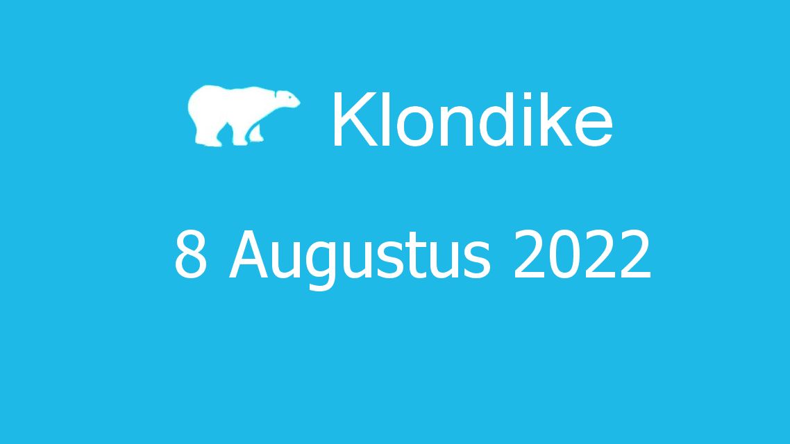 Microsoft solitaire collection - klondike - 08 augustus 2022