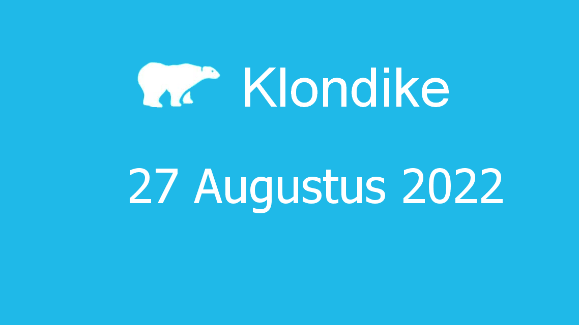 Microsoft solitaire collection - klondike - 27 augustus 2022