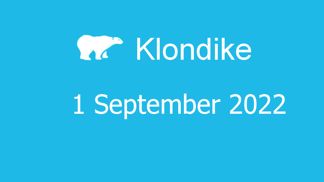 Microsoft solitaire collection - klondike - 01 september 2022