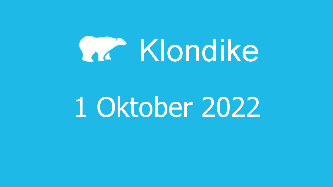 Microsoft solitaire collection - klondike - 01 oktober 2022