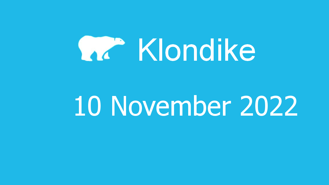 Microsoft solitaire collection - klondike - 10 november 2022