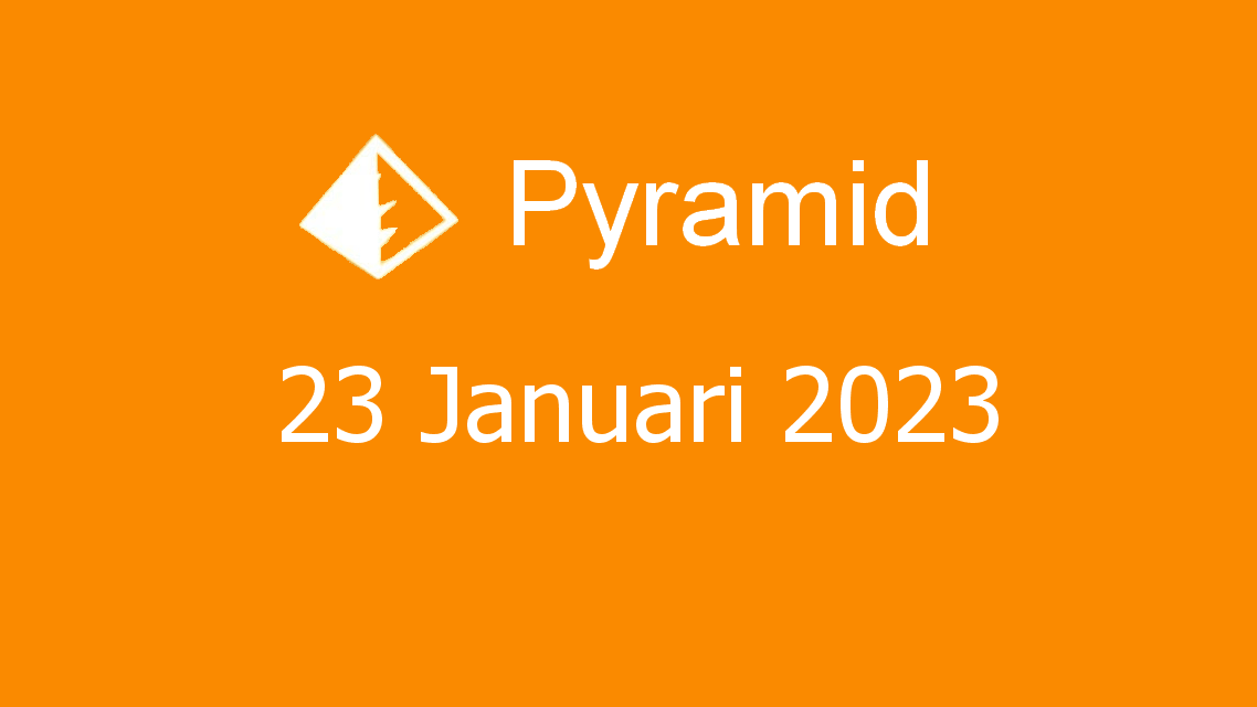 Microsoft solitaire collection - pyramid - 23 januari 2023