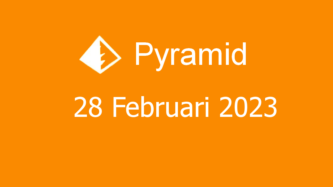 Microsoft solitaire collection - pyramid - 28 februari 2023