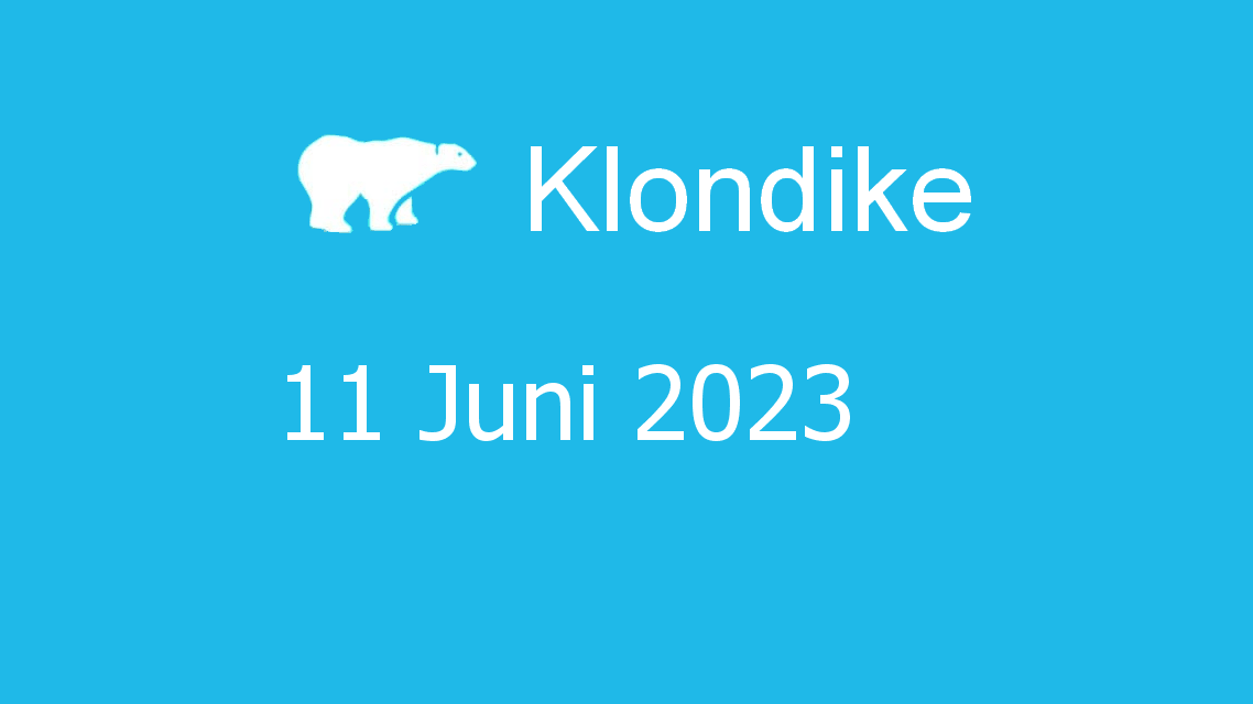 Microsoft solitaire collection - klondike - 11 juni 2023