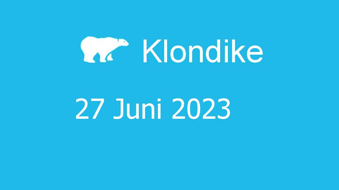 Microsoft solitaire collection - klondike - 27 juni 2023