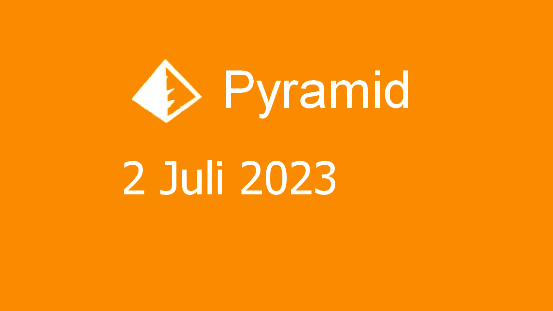 Microsoft solitaire collection - pyramid - 02 juli 2023