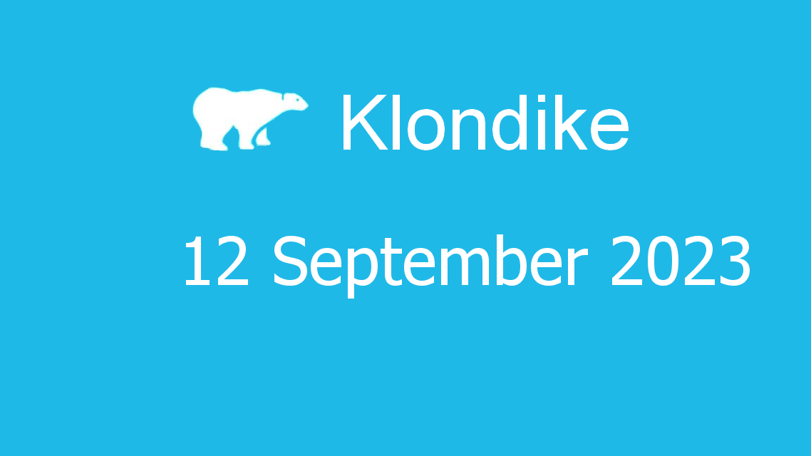 Microsoft solitaire collection - klondike - 12 september 2023