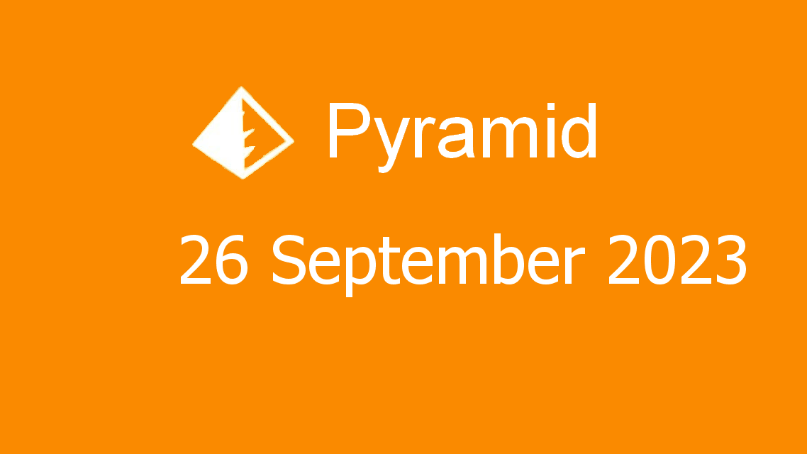 Microsoft solitaire collection - pyramid - 26 september 2023