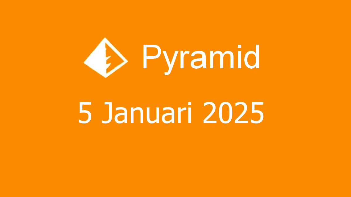 Microsoft solitaire collection - pyramid - 05 januari 2025