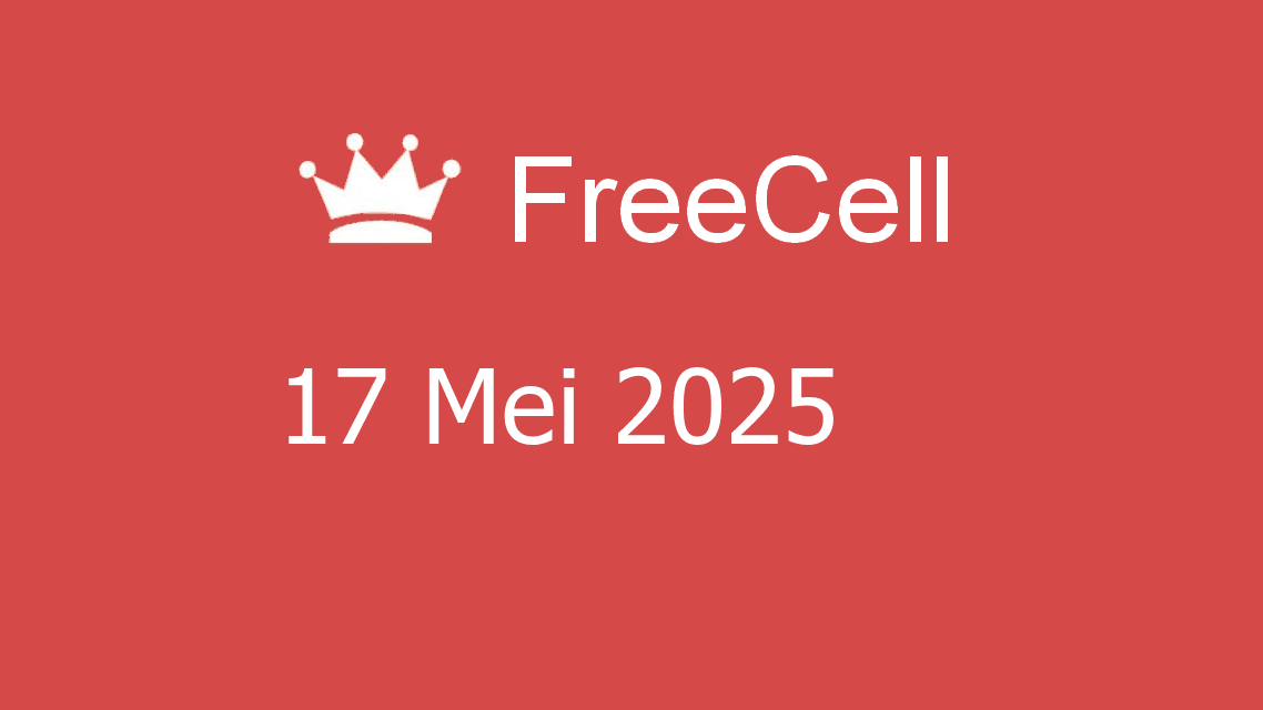 Microsoft solitaire collection - freecell - 17 mei 2025
