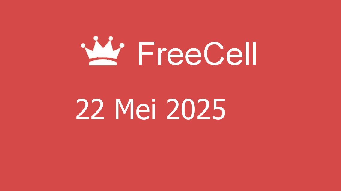 Microsoft solitaire collection - freecell - 22 mei 2025