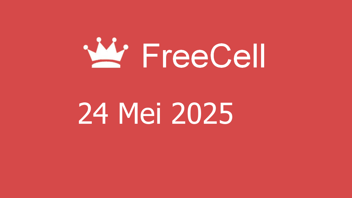 Microsoft solitaire collection - freecell - 24 mei 2025