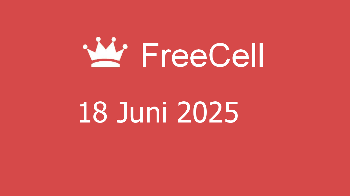 Microsoft solitaire collection - freecell - 18 juni 2025