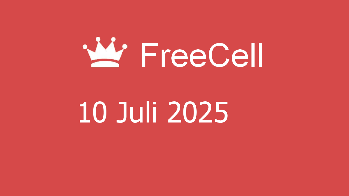 Microsoft solitaire collection - freecell - 10 juli 2025