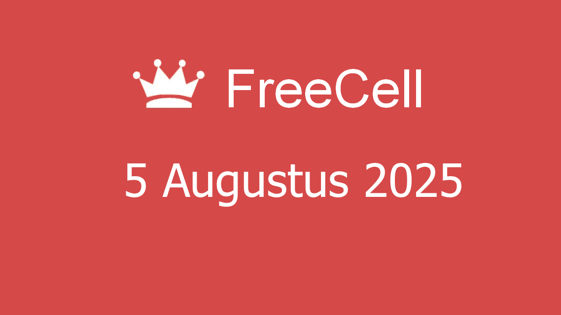 Microsoft solitaire collection - freecell - 05 augustus 2025