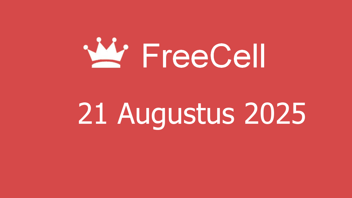 Microsoft solitaire collection - freecell - 21 augustus 2025