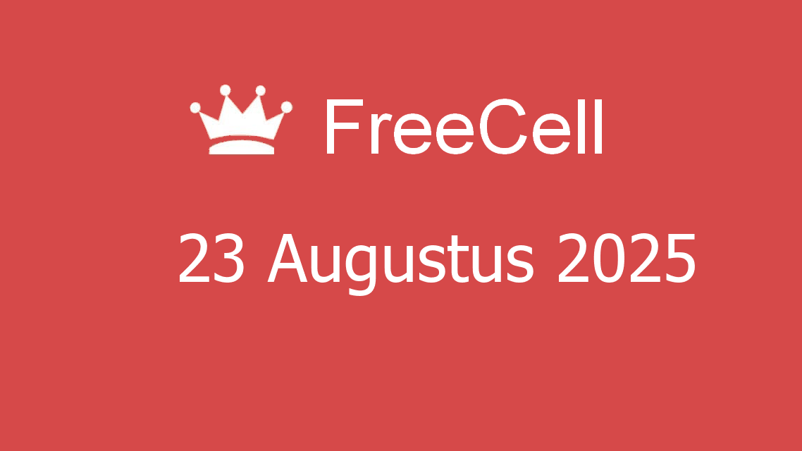 Microsoft solitaire collection - freecell - 23 augustus 2025