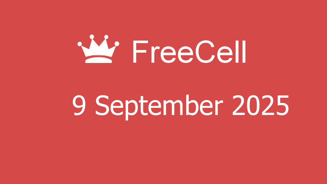 Microsoft solitaire collection - freecell - 09 september 2025